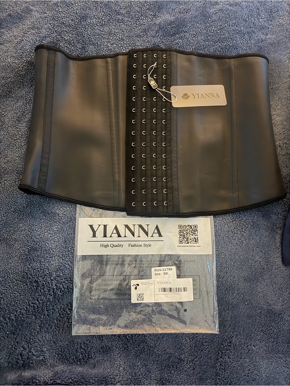 YIANNA Black Waist Trainer Corset